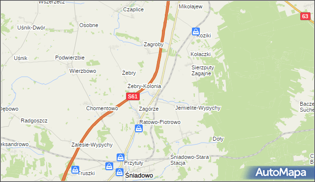 mapa Konopki Młode, Konopki Młode na mapie Targeo