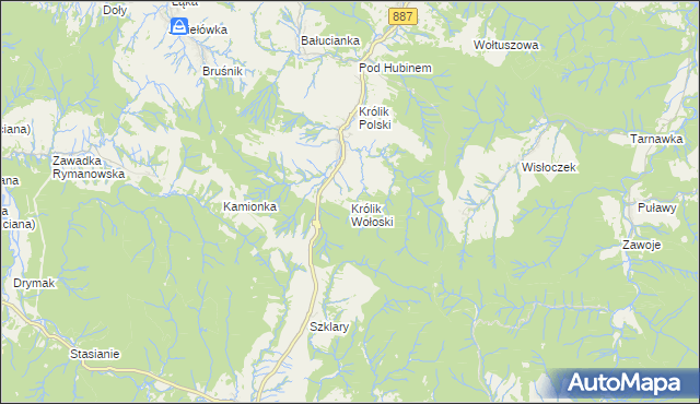mapa Królik Wołoski, Królik Wołoski na mapie Targeo