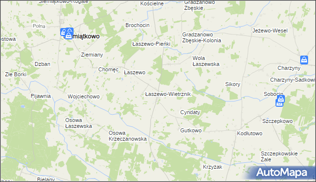 mapa Krzeczanowo, Krzeczanowo na mapie Targeo