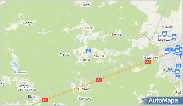 mapa Krzyż gmina Czersk, Krzyż gmina Czersk na mapie Targeo