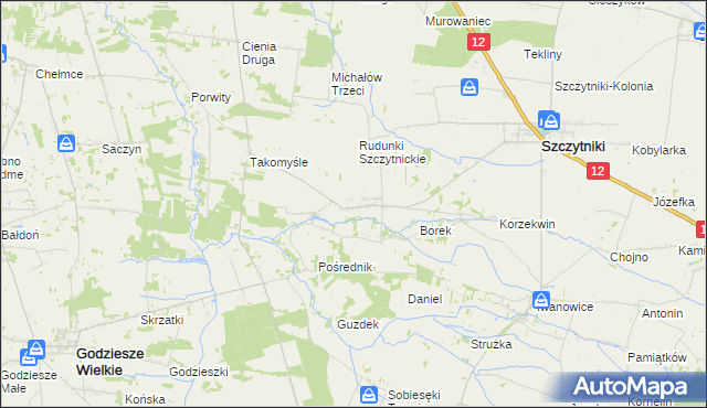 mapa Kuczewola, Kuczewola na mapie Targeo