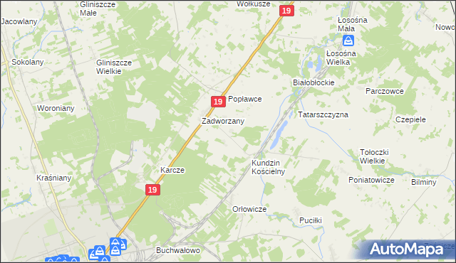 mapa Kundzin, Kundzin na mapie Targeo