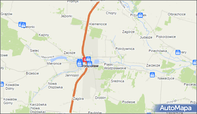 mapa Laskowa gmina Wodzisław, Laskowa gmina Wodzisław na mapie Targeo