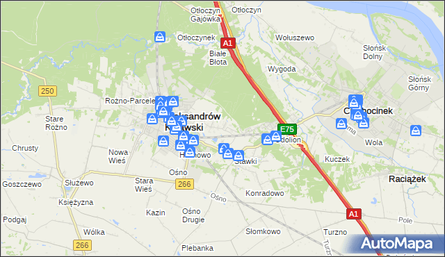 mapa Łazieniec, Łazieniec na mapie Targeo