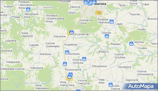 mapa Łopatno, Łopatno na mapie Targeo