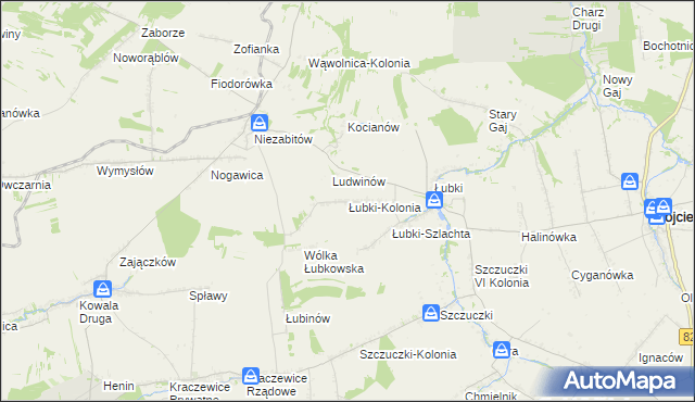 mapa Łubki-Kolonia, Łubki-Kolonia na mapie Targeo