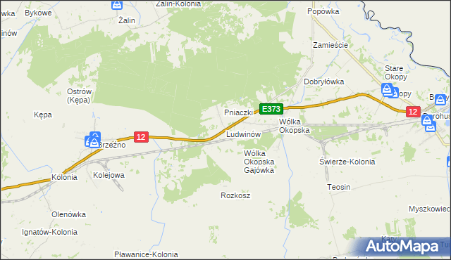 mapa Ludwinów gmina Dorohusk, Ludwinów gmina Dorohusk na mapie Targeo