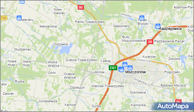 mapa Marków-Świnice, Marków-Świnice na mapie Targeo