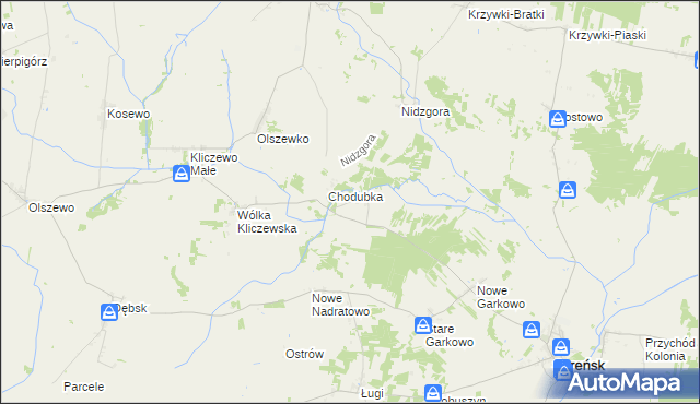 mapa Miłotki, Miłotki na mapie Targeo