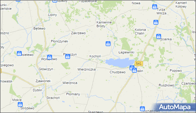 mapa Mokówko, Mokówko na mapie Targeo