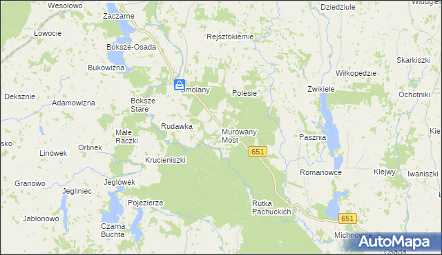 mapa Murowany Most, Murowany Most na mapie Targeo