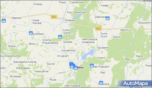 mapa Niemcowizna Szustkowska, Niemcowizna Szustkowska na mapie Targeo