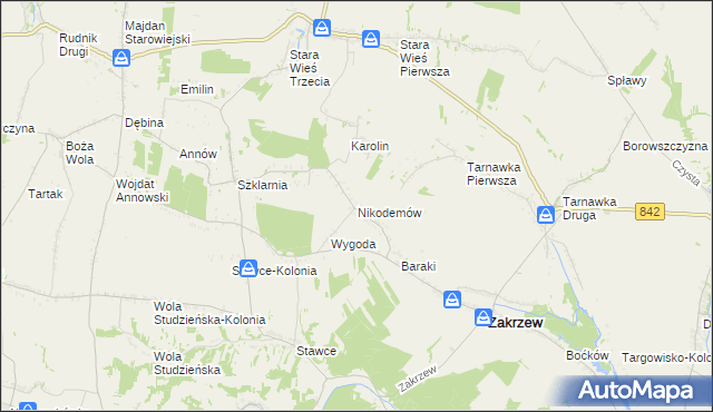 mapa Nikodemów, Nikodemów na mapie Targeo