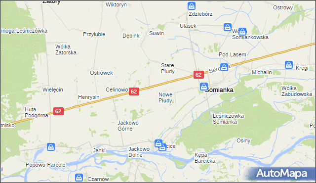 mapa Nowe Płudy, Nowe Płudy na mapie Targeo