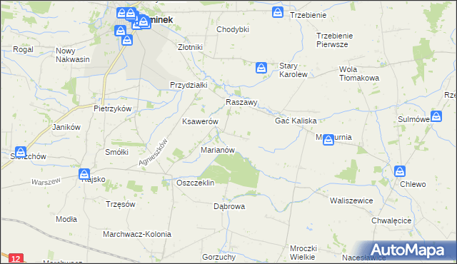 mapa Nowy Karolew, Nowy Karolew na mapie Targeo