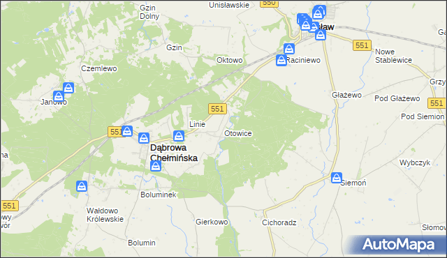 mapa Otowice, Otowice na mapie Targeo
