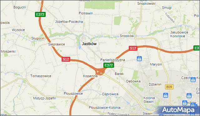 mapa Panieńszczyzna, Panieńszczyzna na mapie Targeo