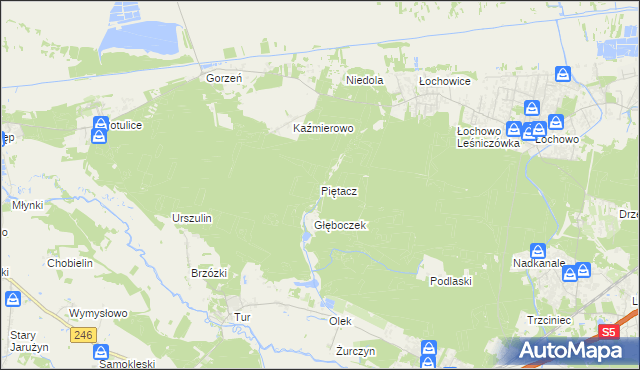 mapa Piętacz, Piętacz na mapie Targeo