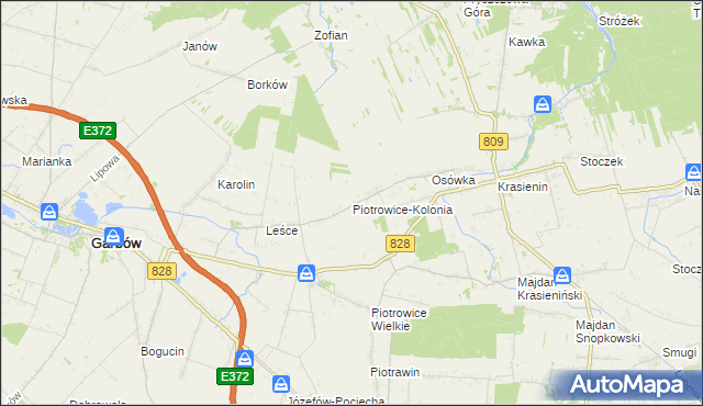 mapa Piotrowice-Kolonia, Piotrowice-Kolonia na mapie Targeo