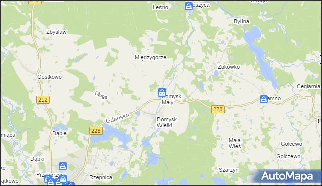 mapa Pomysk Mały, Pomysk Mały na mapie Targeo