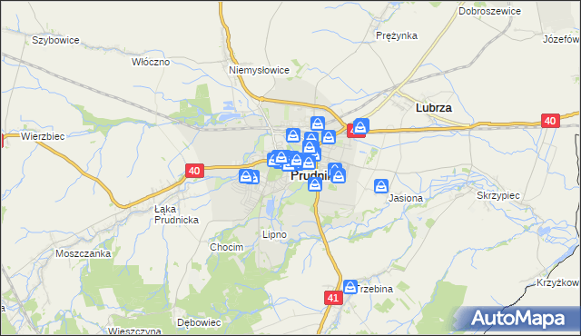 mapa Prudnik, Prudnik na mapie Targeo