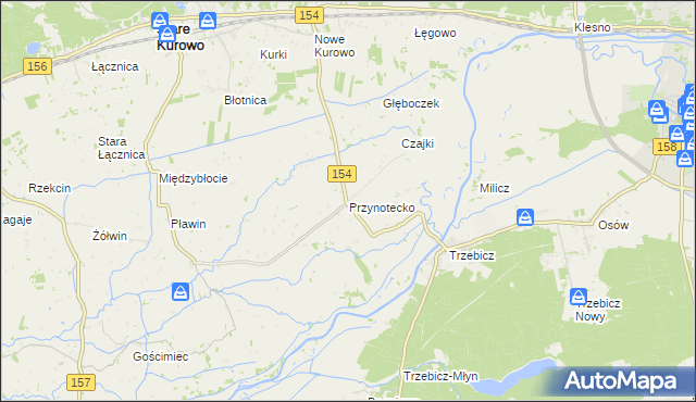 mapa Przynotecko, Przynotecko na mapie Targeo