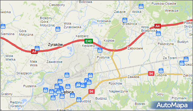 mapa Pustynia, Pustynia na mapie Targeo