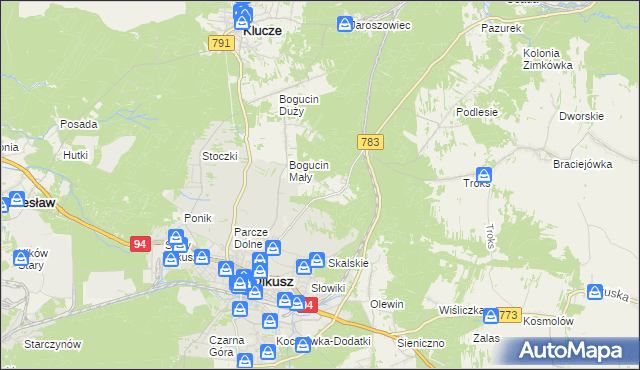 mapa Rabsztyn, Rabsztyn na mapie Targeo
