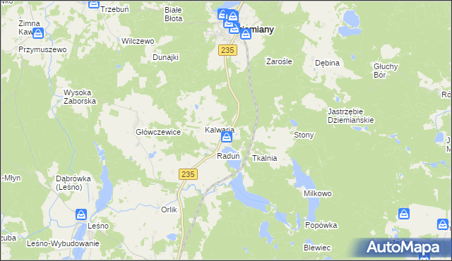 mapa Raduń-Osiedle, Raduń-Osiedle na mapie Targeo