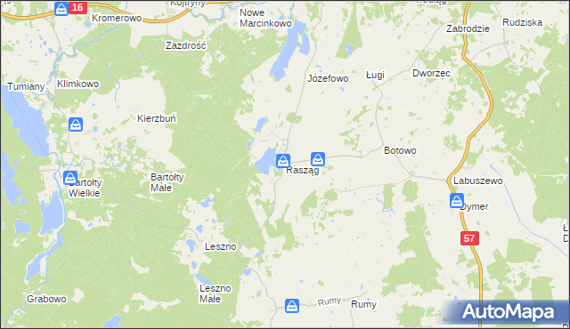 mapa Rasząg, Rasząg na mapie Targeo