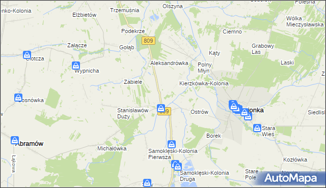 mapa Rudka Gołębska, Rudka Gołębska na mapie Targeo