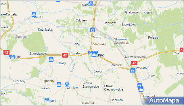 mapa Rudniki powiat oleski, Rudniki powiat oleski na mapie Targeo