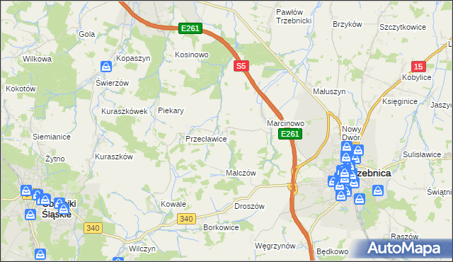 mapa Rzepotowice, Rzepotowice na mapie Targeo