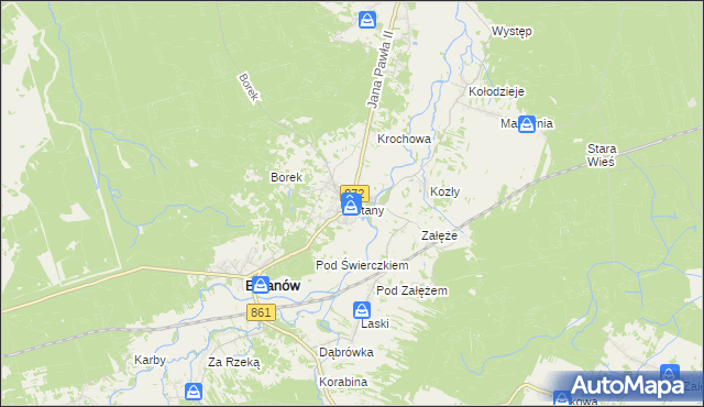 mapa Stany gmina Bojanów, Stany gmina Bojanów na mapie Targeo