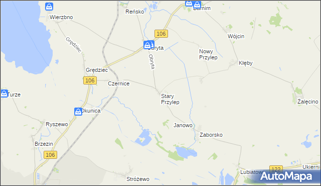 mapa Stary Przylep, Stary Przylep na mapie Targeo