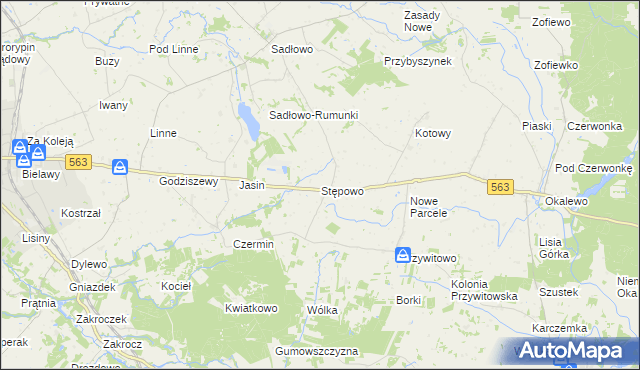 mapa Stępowo, Stępowo na mapie Targeo