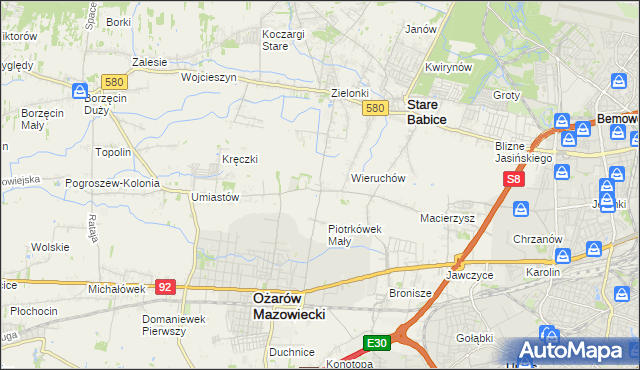 mapa Strzykuły, Strzykuły na mapie Targeo