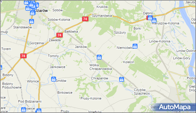 mapa Suchodółka, Suchodółka na mapie Targeo