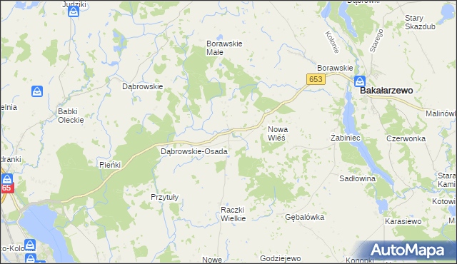 mapa Szczecinki, Szczecinki na mapie Targeo