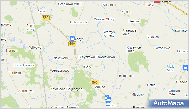 mapa Szczepanki gmina Sierpc, Szczepanki gmina Sierpc na mapie Targeo