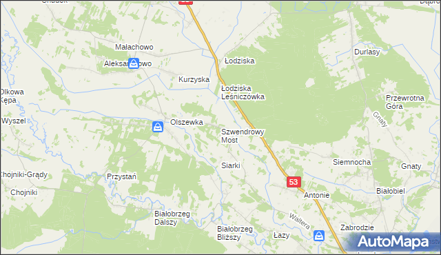 mapa Szwendrowy Most, Szwendrowy Most na mapie Targeo