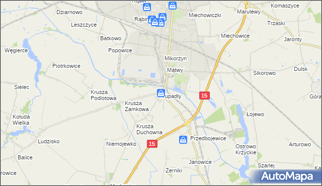 mapa Tupadły gmina Inowrocław, Tupadły gmina Inowrocław na mapie Targeo