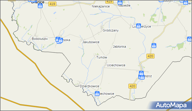 mapa Turków, Turków na mapie Targeo