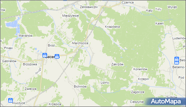 mapa Wałkonowy Dolne, Wałkonowy Dolne na mapie Targeo