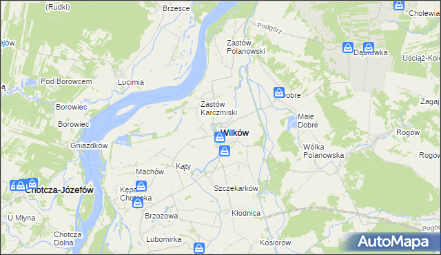 mapa Wilków powiat opolski, Wilków powiat opolski na mapie Targeo