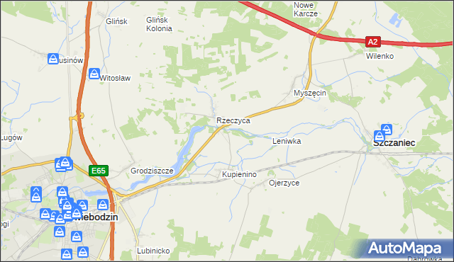 mapa Wityń, Wityń na mapie Targeo