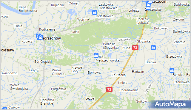 mapa Wola Mędrzechowska, Wola Mędrzechowska na mapie Targeo