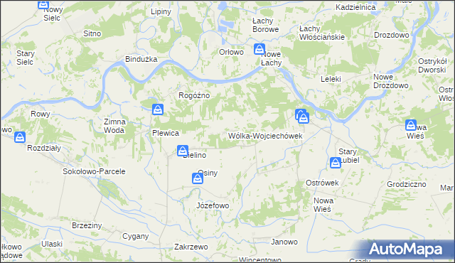 mapa Wólka-Wojciechówek, Wólka-Wojciechówek na mapie Targeo