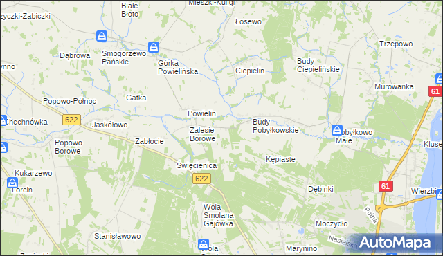 mapa Wólka Zaleska gmina Pokrzywnica, Wólka Zaleska gmina Pokrzywnica na mapie Targeo