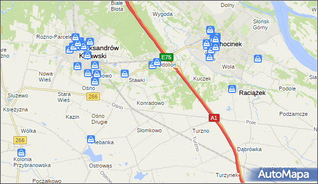 mapa Zgoda gmina Aleksandrów Kujawski, Zgoda gmina Aleksandrów Kujawski na mapie Targeo